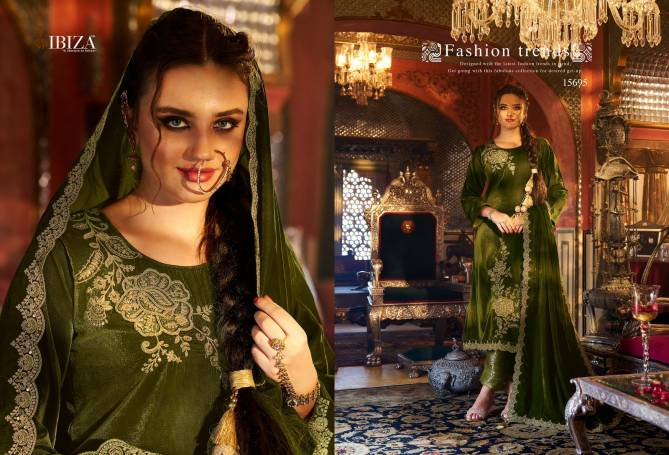 Spring Glory By Ibiza Velvet Embroidery Salwar Kameez Wholesale Shop In Surat